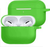 Hoesje Geschikt voor AirPods Pro 2 Hoesje Siliconen Case - Hoes Geschikt voor Apple AirPods Pro 2 Case Hoesje - Groen