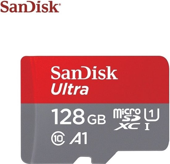 SanDisk Ultra Micro SDXC 128GB - UHS1 & A1 - met adapter
