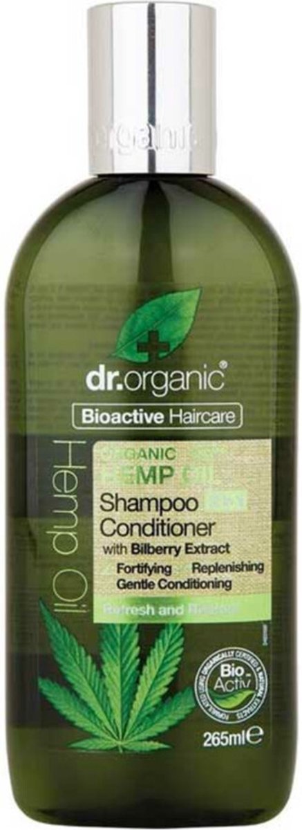 Dr. Organic Hennepolie Shampoo & Conditioner - 6 x 265 ml - Voordeelverpakking