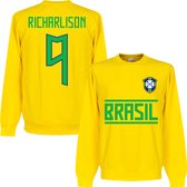 Brazilië Richarlison 9 Team Sweater - Geel - Kinderen - 128