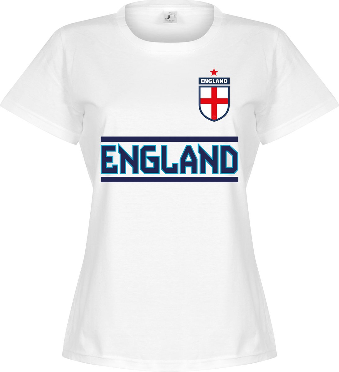 1092x1200.jpg Engeland Dames Team T-Shirt - Wit - S - 8 - Afbeelding 1