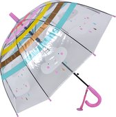 Juleeze Paraplu Kind Ø 65x65 cm Roze Kunststof Wolken Regenscherm