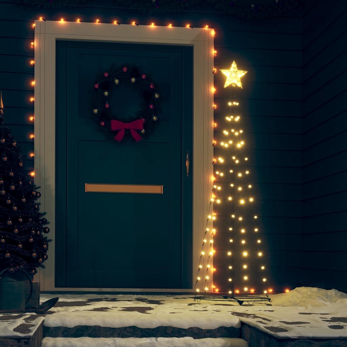 Prolenta Premium - Kegelkerstboom 70 LED's 50x120 cm warmwit