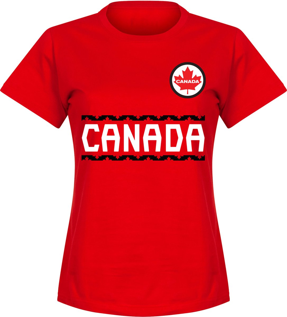 Canada Dames Team T-Shirt - Rood - XXL