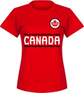 Canada Dames Team T-Shirt - Rood - XXL