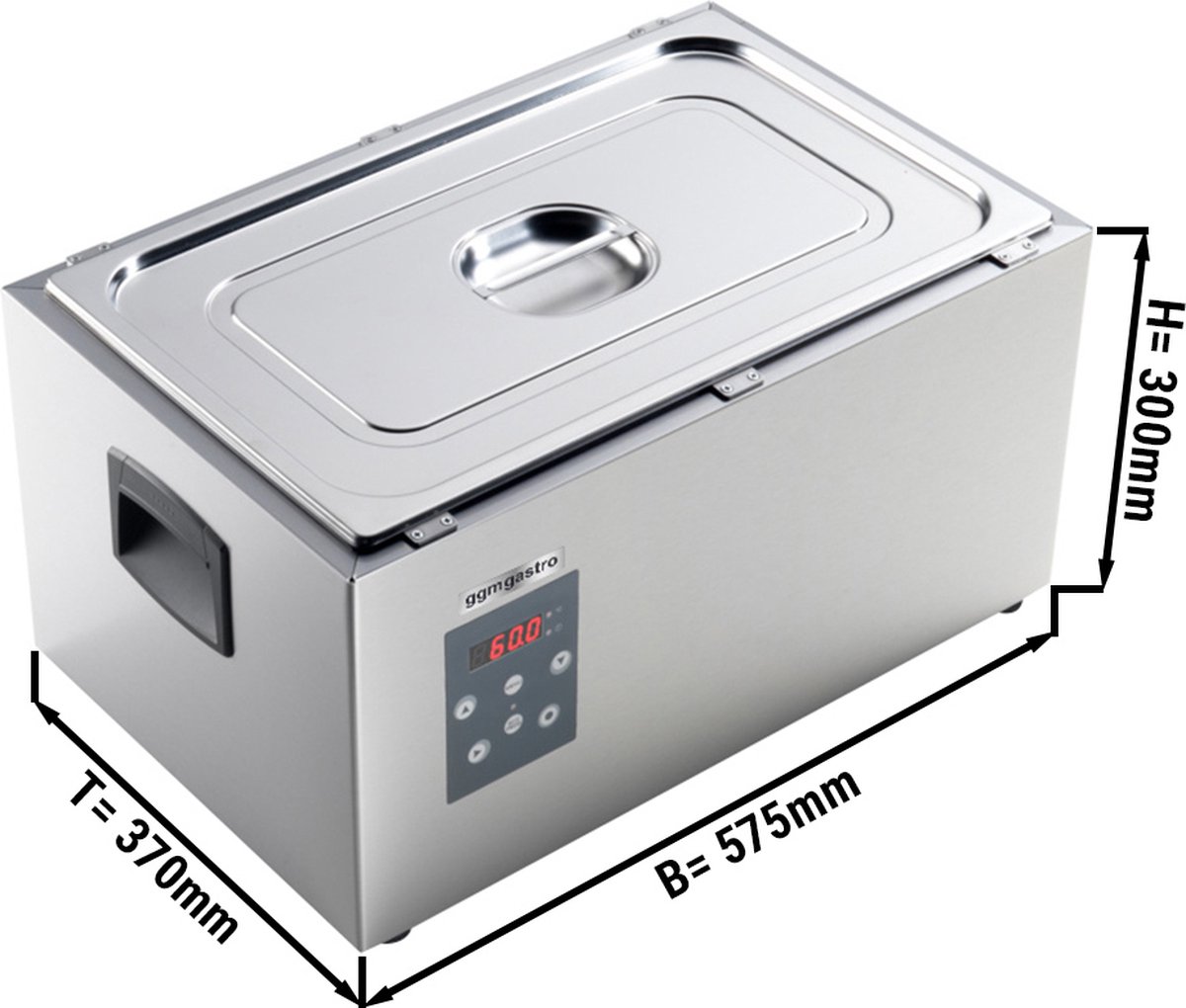 Softcooker met statische waterverwarming - GN 1/1 | GGM Gastro