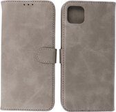 Hoesje Geschikt voor Samsung Galaxy A03 - Book Case Telefoonhoesje - Kaarthouder Portemonnee Hoesje - Wallet Cases - Grijs