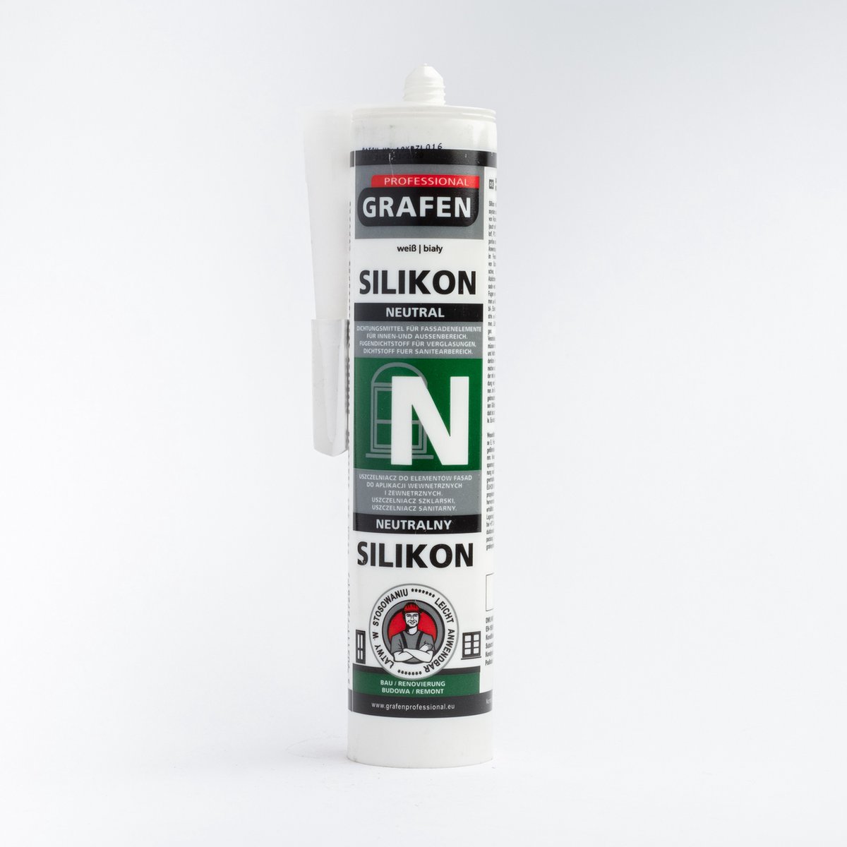 GRAFEN PROFESSIONAL Neutral Siliconenkit Wit 280ml 30%