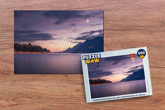 Puzzle Lac de Garde - Berg - Soleil - Puzzle - Puzzle 500 pièces - Cadeaux Sinterklaas - Sinterklaas pour les grands enfants