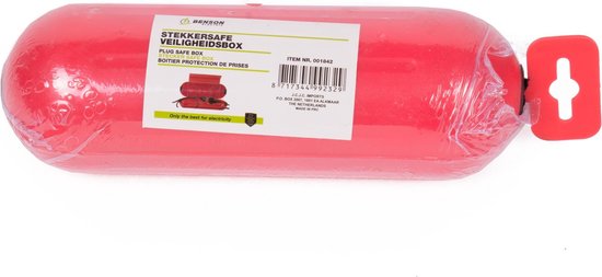 Benson Veiligheidsbox voor stekkerverbindingen - spatwaterdicht - rood - Ø 65 mm - 21 cm van Benson — afbeelding 4