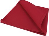 Serviettes de table, 4 pièces, rouge, 51x51cm, tissu recommandé
