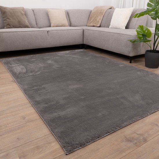 the carpet Super Soft Tapis Moderne à Poils Longs, Doux et Facile  d'entretien, en Polyester