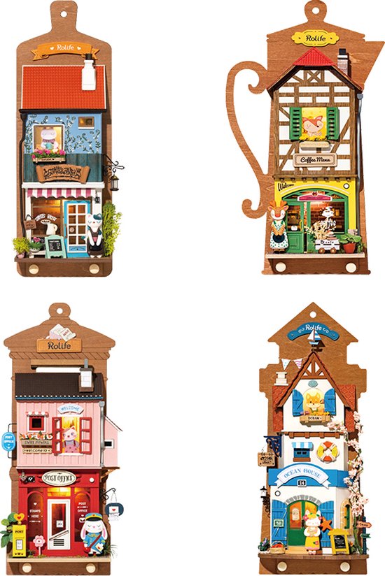 Doe-het-zelf Miniatuurhuis Bouwpakket - Poppenhuis Model voor Volwassenen en Kinderen Doe-het-zelf Miniatuurhuis Bouwpakket - Poppenhuis Model voor Volwassenen en Kinderen