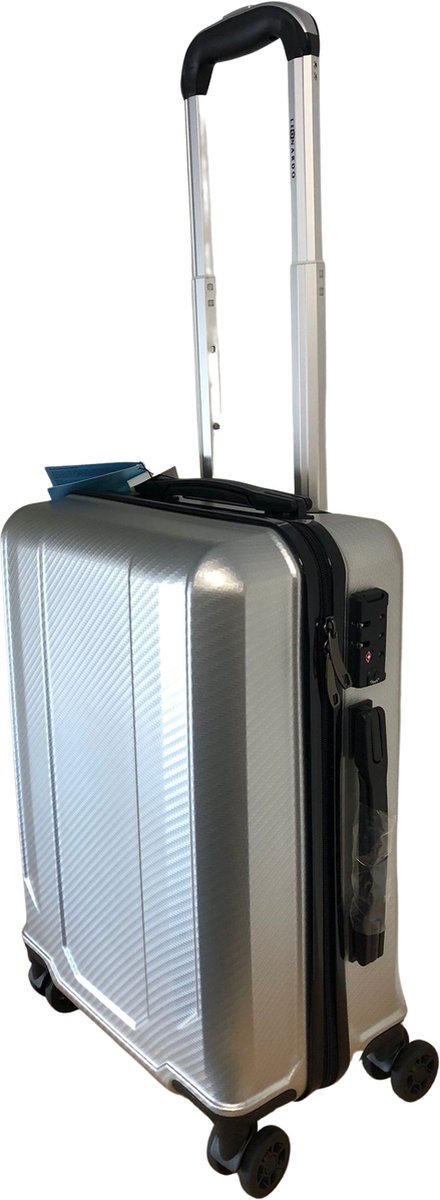 Leonardo Reiskoffer Premium - Handbagage Koffer 57x38x23 - Polycarbonaat - Hardcase - TSA Cijferslot