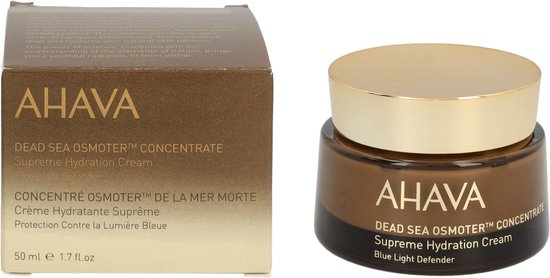 AHAVA Dode Zee Osmoter creme – Geeft de gehele dag hydratatie – Beschermt de huid tegen schadelijk blauw licht – Antirimpel – VEGAN – Alcohol- en…
