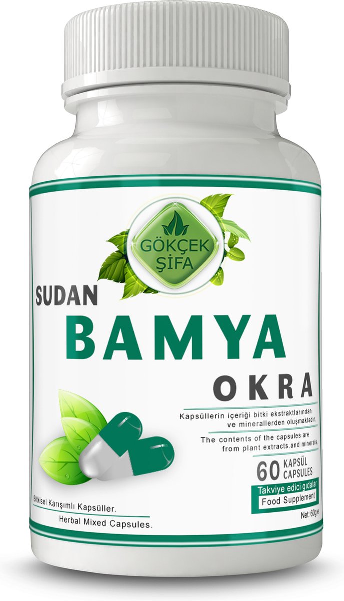 Okra Extract Capsule 60 Capsules 1 CAPSULE 1000 MG EXTRACT Voor