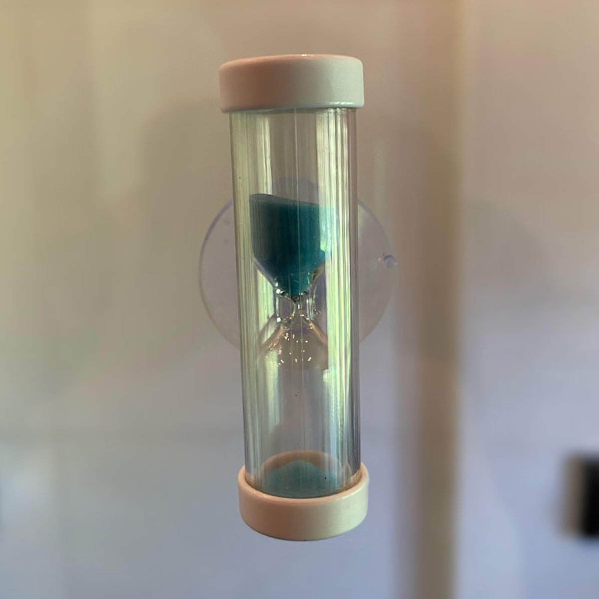 Douche zandloper met zuignap Tandenpoetszandloper douchezandloper