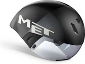 MET Codatronca Fietshelm - Tijdrit - Maat S - Black Silver Matt Glossy