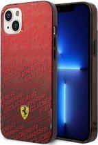 Ferrari Gradient Allover Scuderia Back Cover - Geschikt voor Apple iPhone 14 Plus (6.7") - Rood