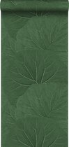 ESTAhome papier peint grandes feuilles vert foncé - 138996 - 0,53 x 10,05 m