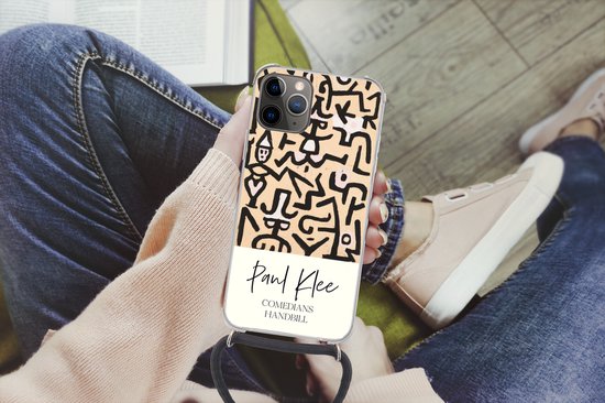 Coque avec cordon iPhone 13 Pro Max - Peinture - Paul Klee - Circulaire des comédiens - Siliconen - Bandoulière - Coque arrière avec cordon - Coque pour téléphone avec cordon - Etui avec corde