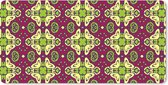 Bureau onderlegger - Muismat - Bureau mat - Patroon - Versiering - Groen - 80x40 cm