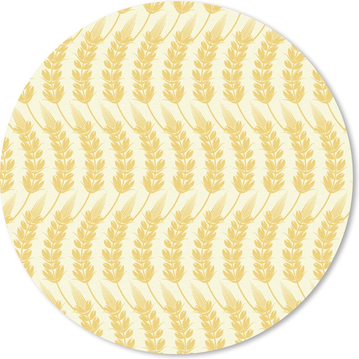 Muismat rond 50x50 cm - Mousepad Graan - Patronen - Waves - Ronde muismatten