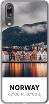 Geschikt voor Huawei P20 hoesje - Noorwegen - Scandinavië - Bergen - Winter - Siliconen Telefoonhoesje