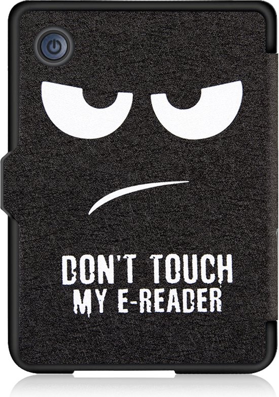 Lunso - Geschikt voor Kobo Clara 2E hoes (6 inch) - sleep cover - Don't Touch van Lunso — afbeelding 2