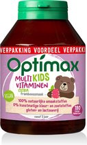 Optimax Kinder Multivitaminen Extra - Framboos - 180 kauwtabletten