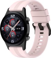 Strap-it Smartwatch bandje 22mm - Siliconen band geschikt voor Honor Watch GS 3 / Magic Watch 2 46mm - Samsung Galaxy Watch 1 46mm / Watch 3 45mm / Gear S3 - Polar Vantage M / Grit X - Xiaomi Watch S1 / S3 / Watch 2 Pro / Mi Watch - roze