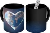 Magic Mug - Photo Warm Mug - Globe - Heart - Space - 350 ML - Sinterklaas Gift - Noël Presents - Shoes Presents - Handout Presents