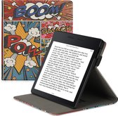 kwmobile case geschikt voor met Amazon Kindle Oasis 10. Generation - E reader cover van kunstleer - In meerkleurig Stripboek design