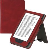 kwmobile flip cover geschikt voor Kobo Clara 2E - Case met magnetische sluiting - Hoes voor e-reader in donkerrood