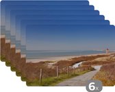 Set de table - Napperons de table en plastique - Plage - Mer - Phare - Pays- Nederland - 45x30 cm - 6 pièces - Résistant à la chaleur - Antidérapant - Pad - Amovible
