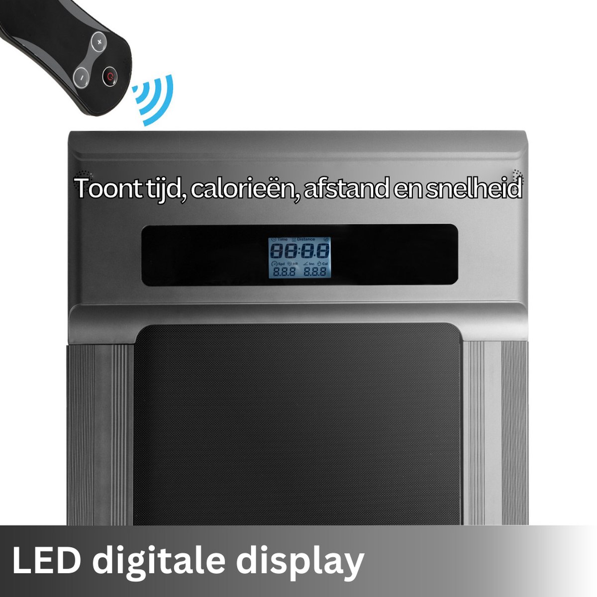Walking pad – Treadmill 1/6Kmpu – Wandelband Met Led Digital Display – 500W – Met Afstandsbediening