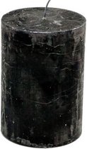 Stompkaars - Zwart - 7x10 cm - parafine - set van 3