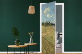 Deursticker Geploegde akkers - Vincent van Gogh - 95x215 cm - Deurposter