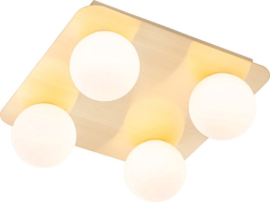 QAZQA cederic - Moderne Plafondlamp - 4 lichts - L - Buitenverlichting