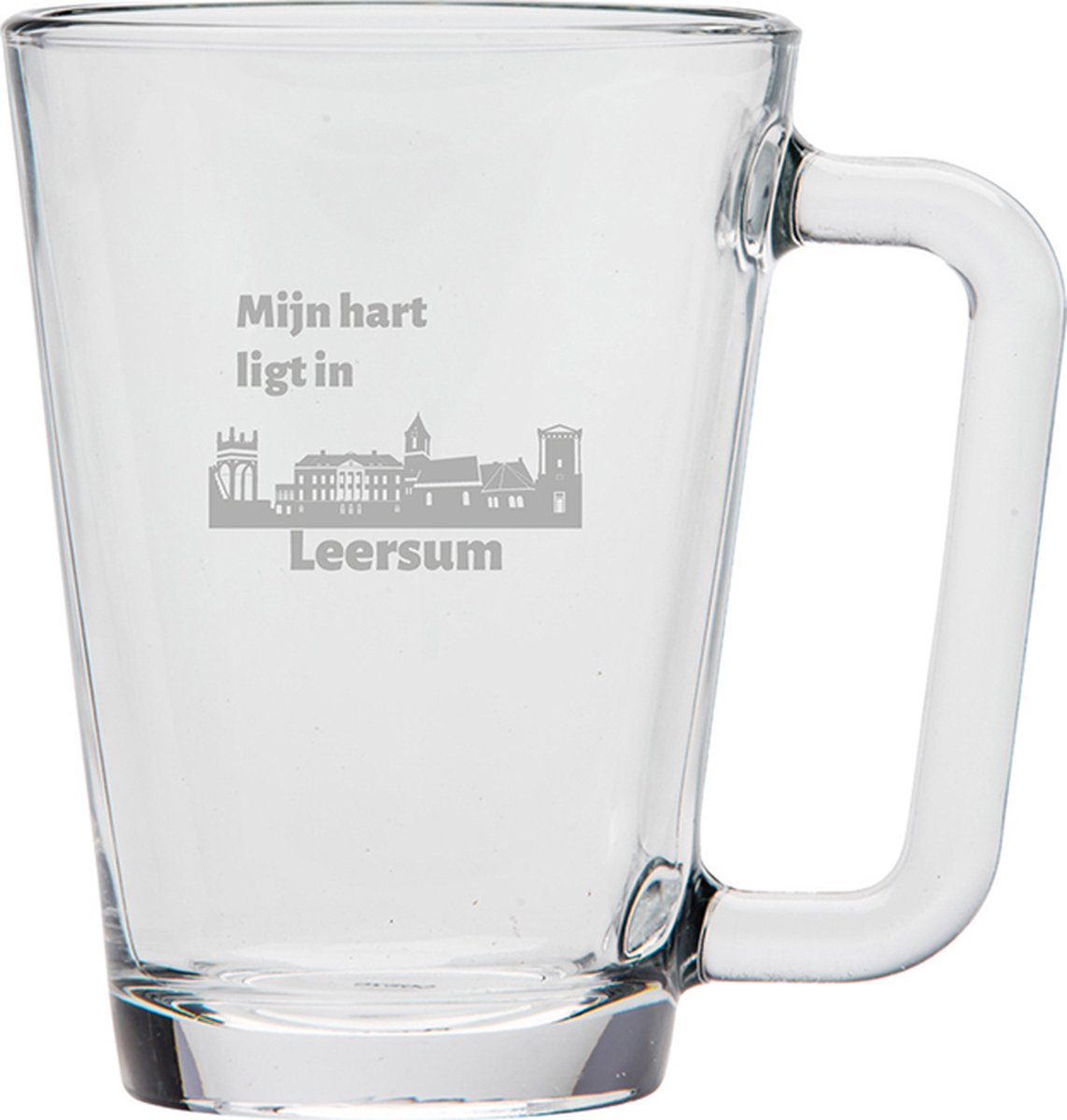 Gegraveerde theeglas 26cl Leersum