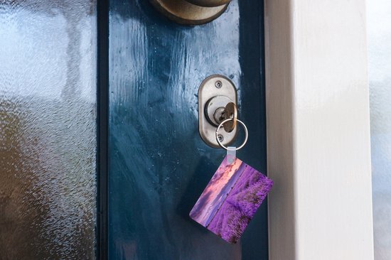 Porte-clés - Lavande - Violet - Fleurs - Champ - Cadeaux - Plastique