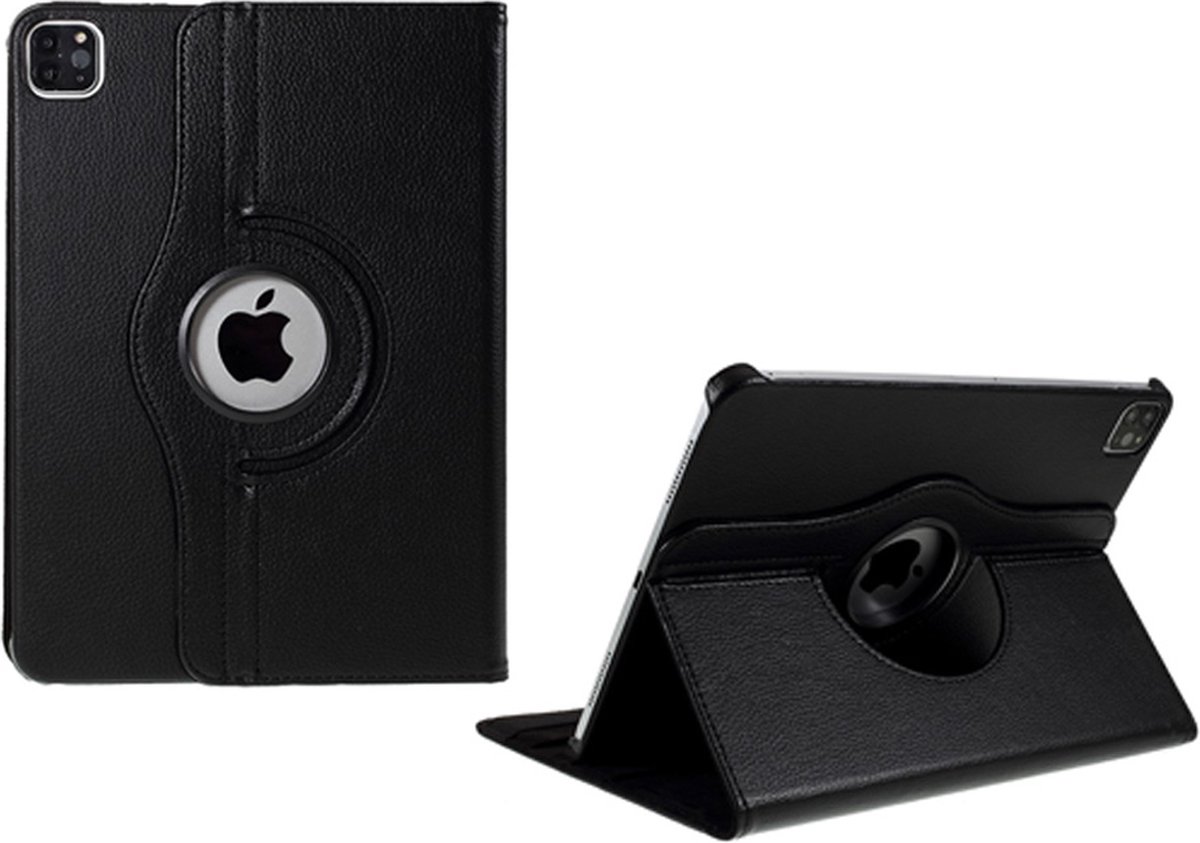 Arara Hoes Geschikt voor iPad Pro 11 inch hoes - (2022/2021/2020) - draaibaar tablethoes - bookcase - Zwart