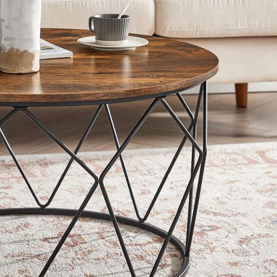SVITA Console Table d'appoint Étagère sur pied Design industriel Métal