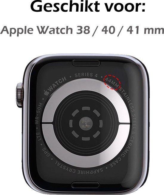 Bracelet adapté pour Apple Watch Strap 38/40/41 mm Nylon Watch Band Boucle réglable - Convient pour Apple Watch 1-8 / SE - 38/40/41 mm Nylon - Panther Wit