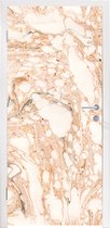 Deursticker Marmer - Oranje - Bellen - 80x205 cm - Deurposter