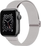 Bandje Geschikt Voor Apple Watch Bandje 42/44/45 mm Nylon Polsband Met Gesp - Horloge Bandje Geschikt Voor Apple Watch 1-8 / SE - 42/44/45 mm Bandje Stof - Grijs.