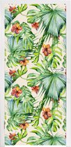 Deursticker Bloem - Blad - Patronen - 95x215 cm - Deurposter