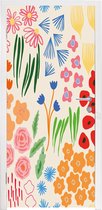 Deursticker Bloemen - Patronen - Veldbloemen - 95x215 cm - Deurposter