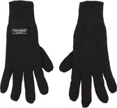 Thermo Handschoenen Maat S / M - Zwart -  Acryl - Winter - Sneeuw - Winterkleding