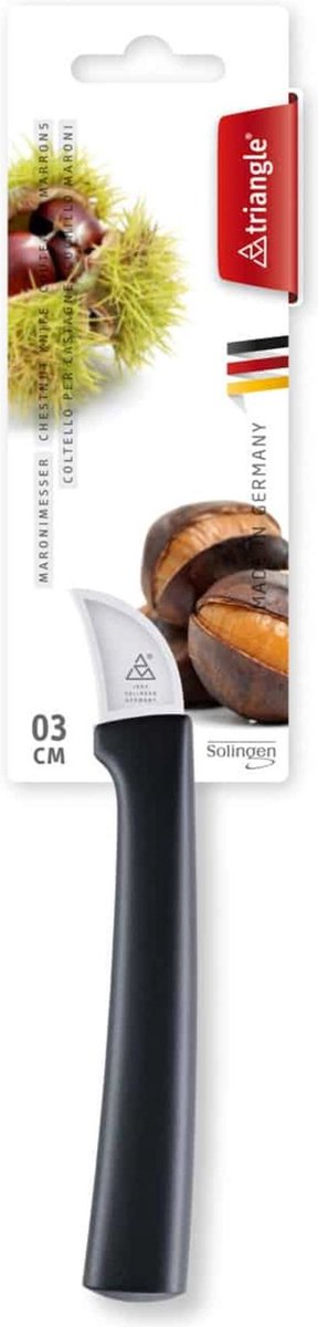 Triangle Kastanjemesje met Gebogen Lemmet - 3 cm - RVS - Vaatwasserbestendig van Triangle — afbeelding 3